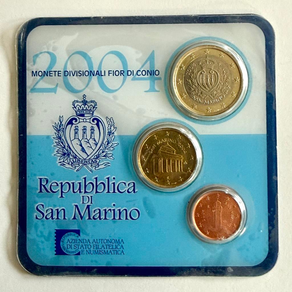 San Marina Euro mini set 2004, Verzenden, Overige landen, Overige waardes