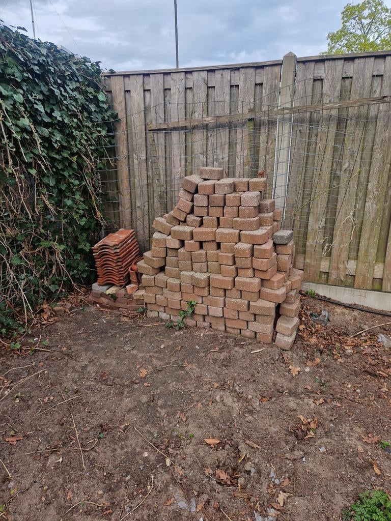 Gratis stenen 6m2, Tuin en Terras, Ophalen
