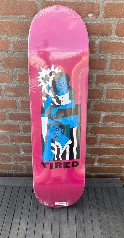 Tired skateboards deck sad referees 5” skateboarding parra, Sport en Fitness, Skateboarden, Verzenden, Nieuw, Skateboard