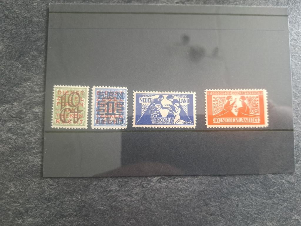 Nederland NVPH 132/133, 134/135 ongebruikt, Postzegels en Munten, Postzegels | Nederland, Ophalen of Verzenden