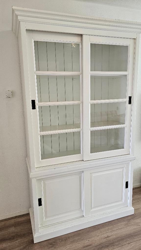 Vitrinekast, Ophalen, 100 tot 150 cm, Landelijk, 25 tot 50 cm