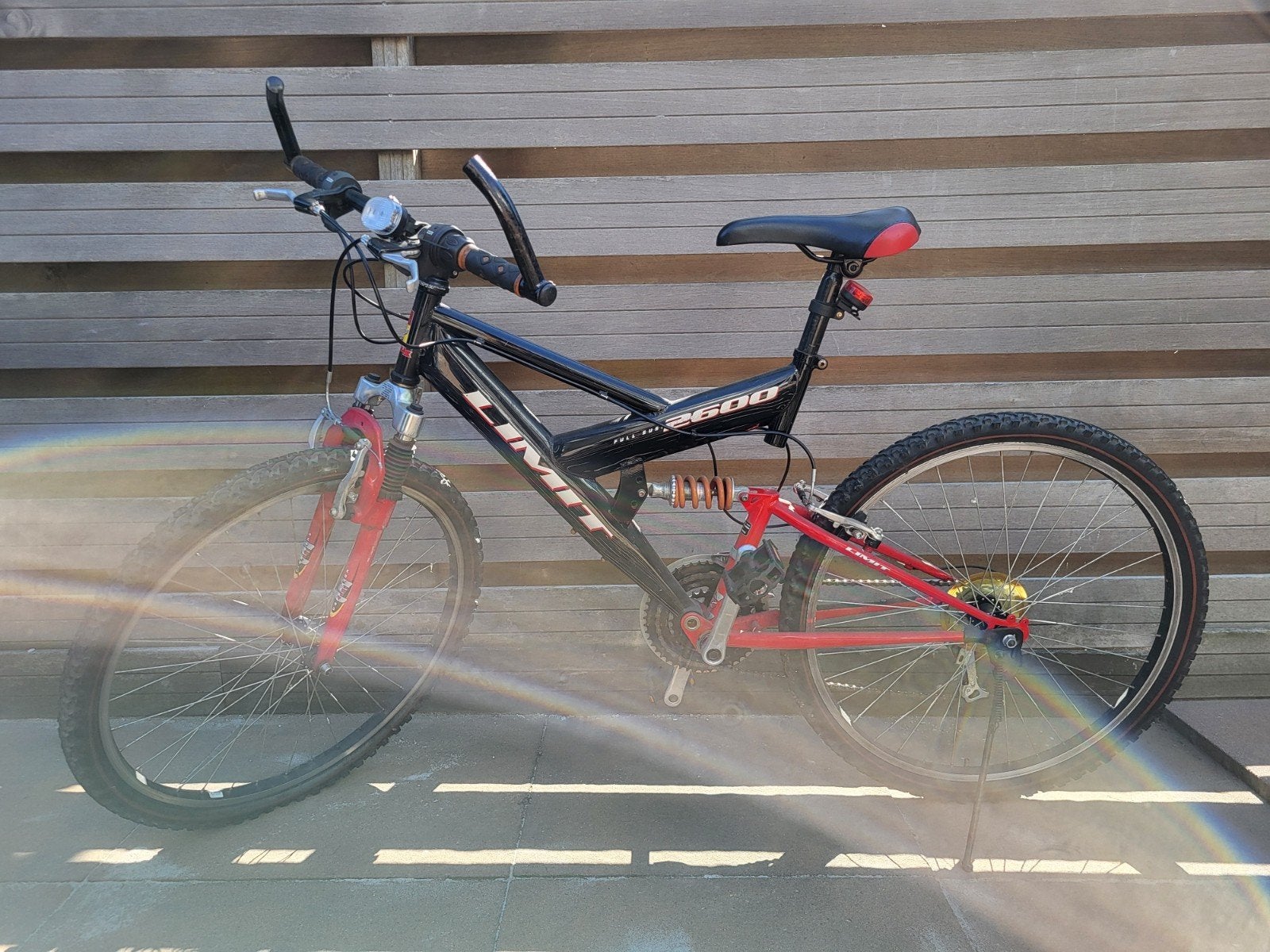 Limit 2600 Mountainbike - Zwart/Rood, Full Suspension, Gebruikt, 53 tot 57 cm, Ophalen, Overige merken