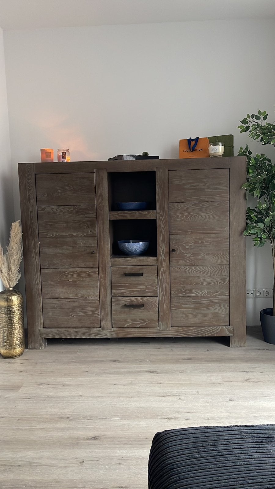 Houten kast te koop, Huis en Inrichting, Ophalen, Gebruikt, 100 tot 150 cm, Eikenhout