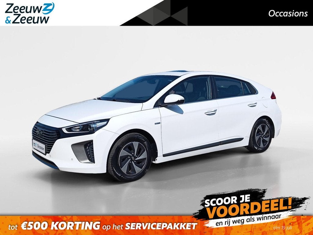 Hyundai IONIQ 1.6 GDi Premium | Bose audio | Schuif-/kanteld, Auto's, Hyundai, Gebruikt, Wit, Origineel Nederlands, Bedrijf