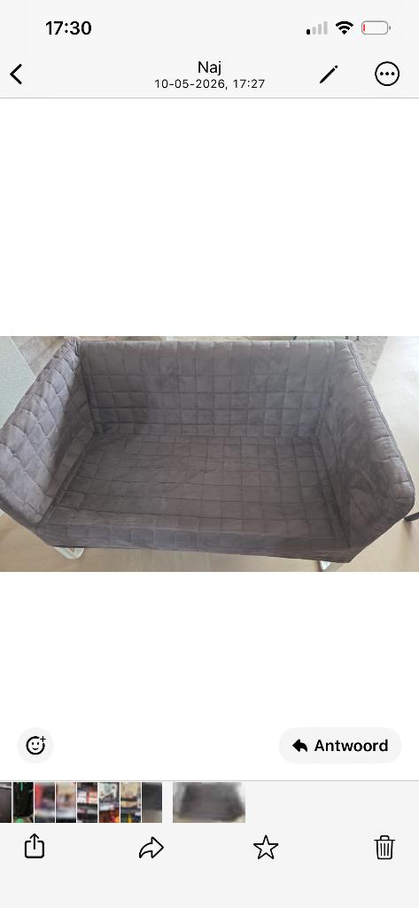 Ikea bankje, Ophalen, Tweepersoons, 75 tot 100 cm, Zo goed als nieuw