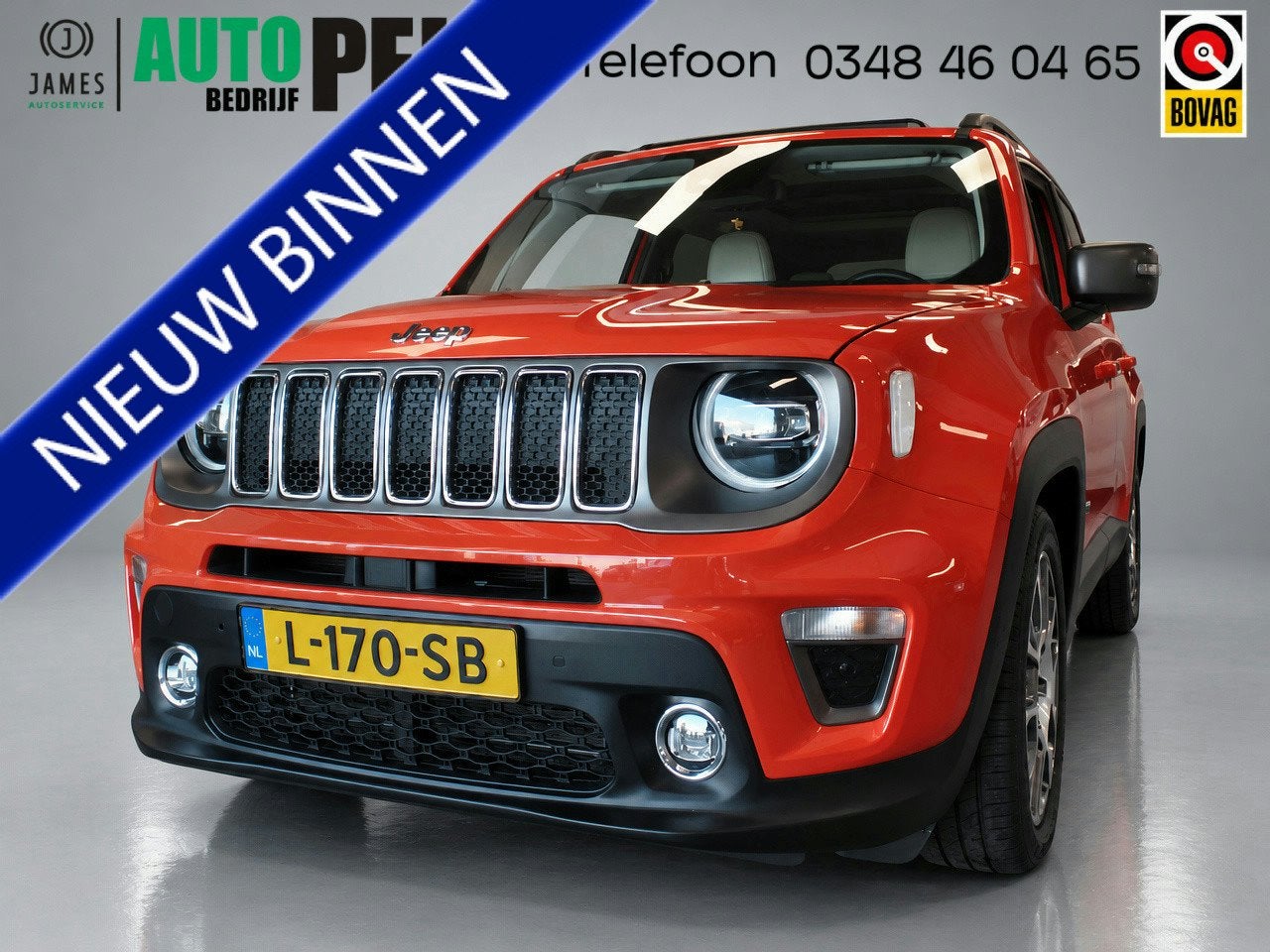 Jeep Renegade 1.3T DDCT Limited Automaat 150pk!, Navigatie,, Stof, Gebruikt, 150 pk, Origineel Nederlands