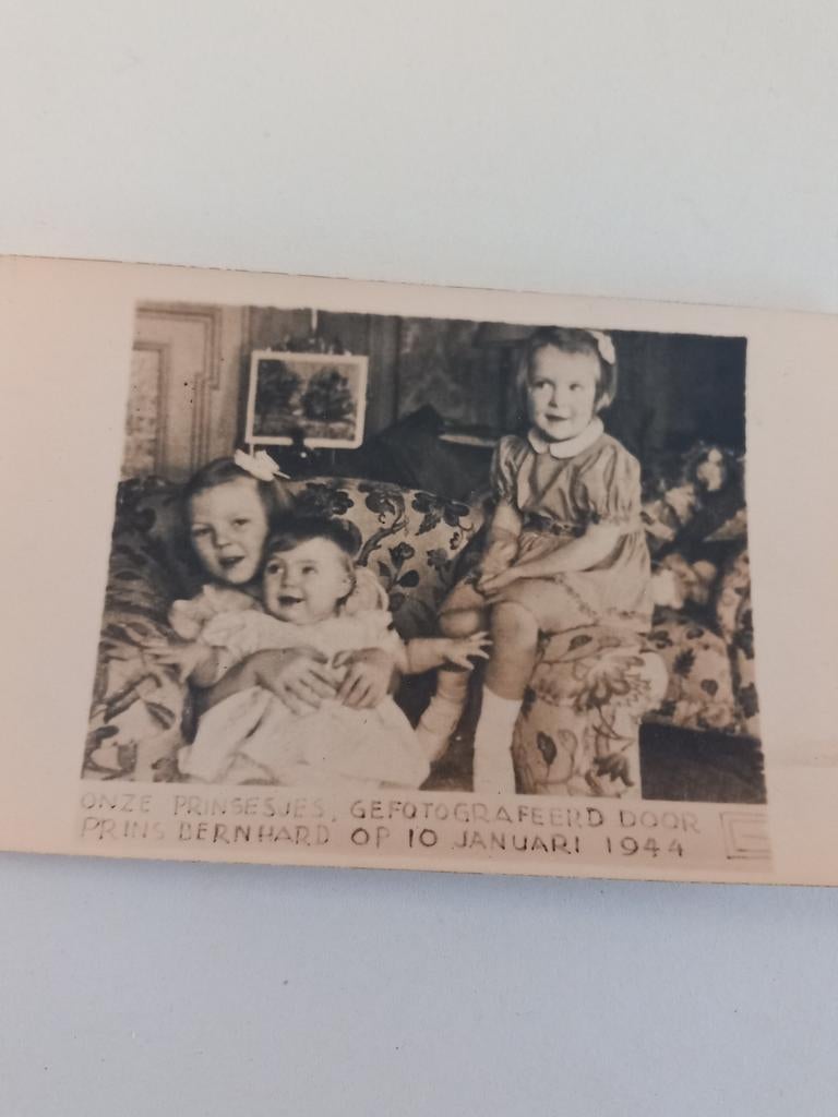 Verzet Kaart WOII - Prins Bernhard Foto Canada 1944, Ophalen of Verzenden, ., .., .