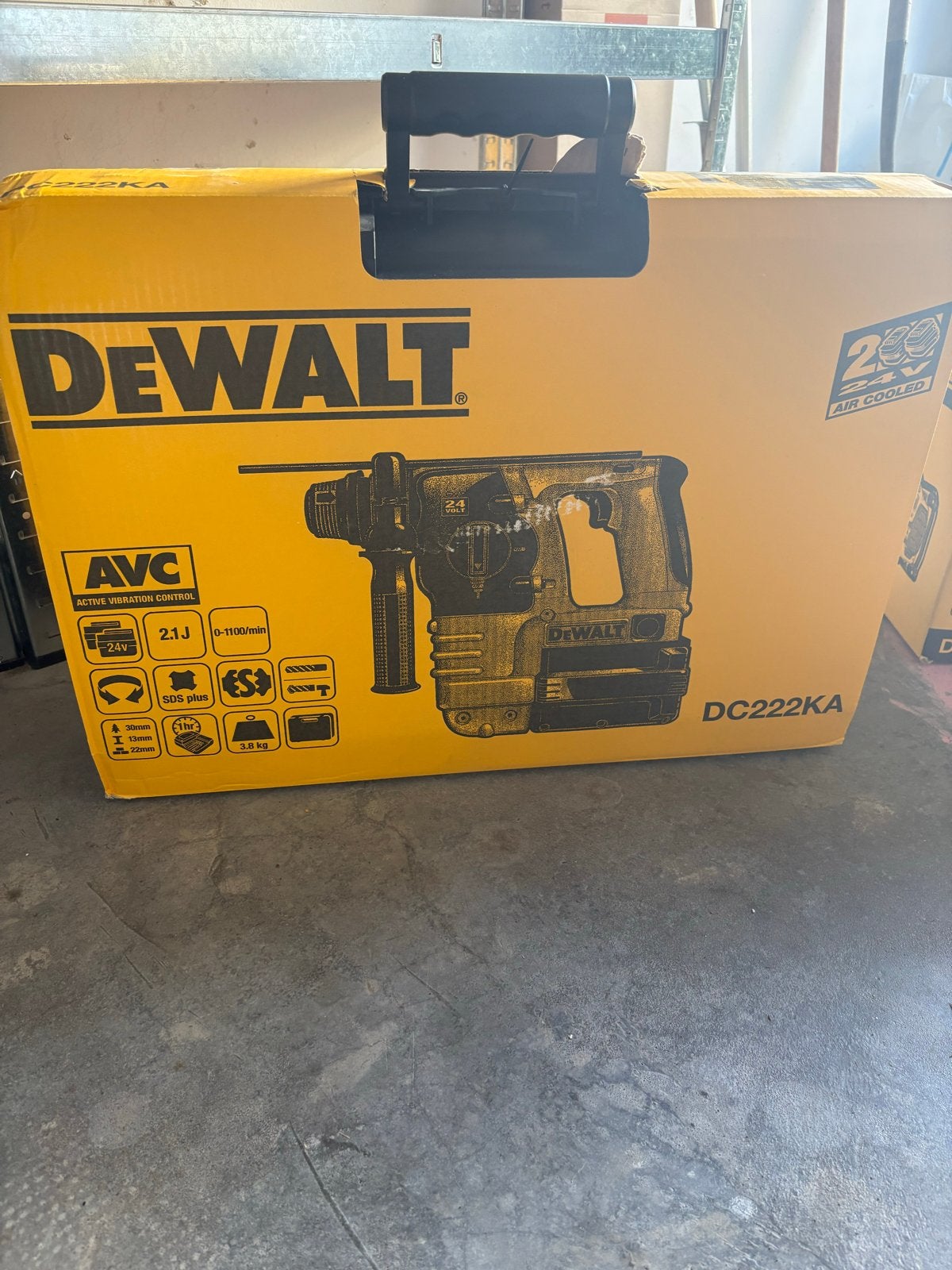 DeWalt DC222KA Boorhamer - Nieuw in doos, Ophalen, Nieuw, Boor- en/of Breekhamer, Klopboormechanisme