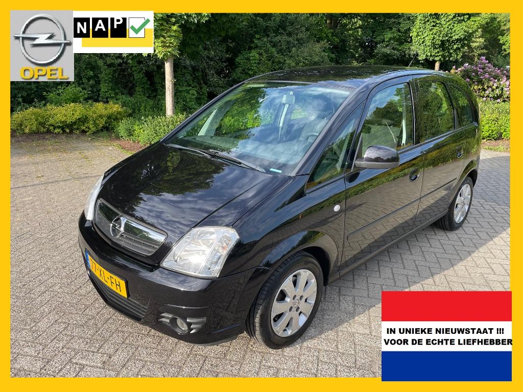 Opel Meriva 1.6 16V (105pk) 2007 Zwart 142dkm GEWOON NIEUW!, Voorwielaandrijving, 4 cilinders, Zwart, Handgeschakeld