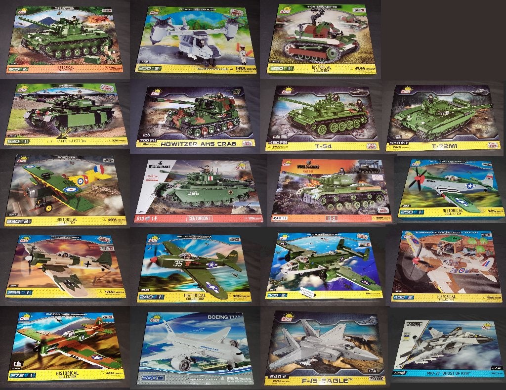 Cobi WW2 + modern vliegtuig tank leger bouwstenen sets, Verzenden, Nieuw