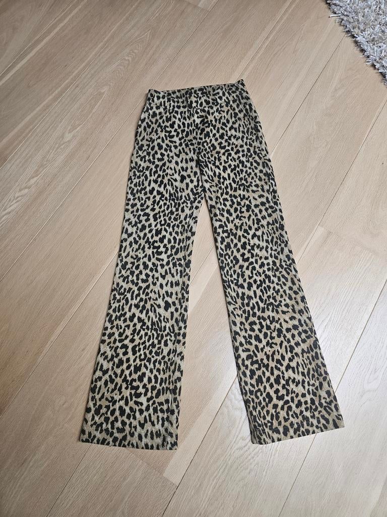 Leuke panterprint broek, Ophalen of Verzenden, Zo goed als nieuw, Bruin, Lang