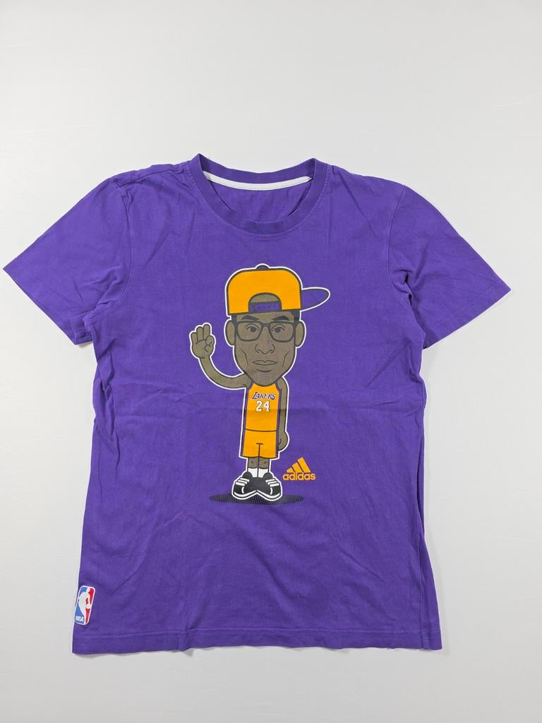 T-shirt met Kobe Bryant print. Kleur paars. € 6,00, Ophalen of Verzenden, Zo goed als nieuw, Maat 52/54 (L), Paars