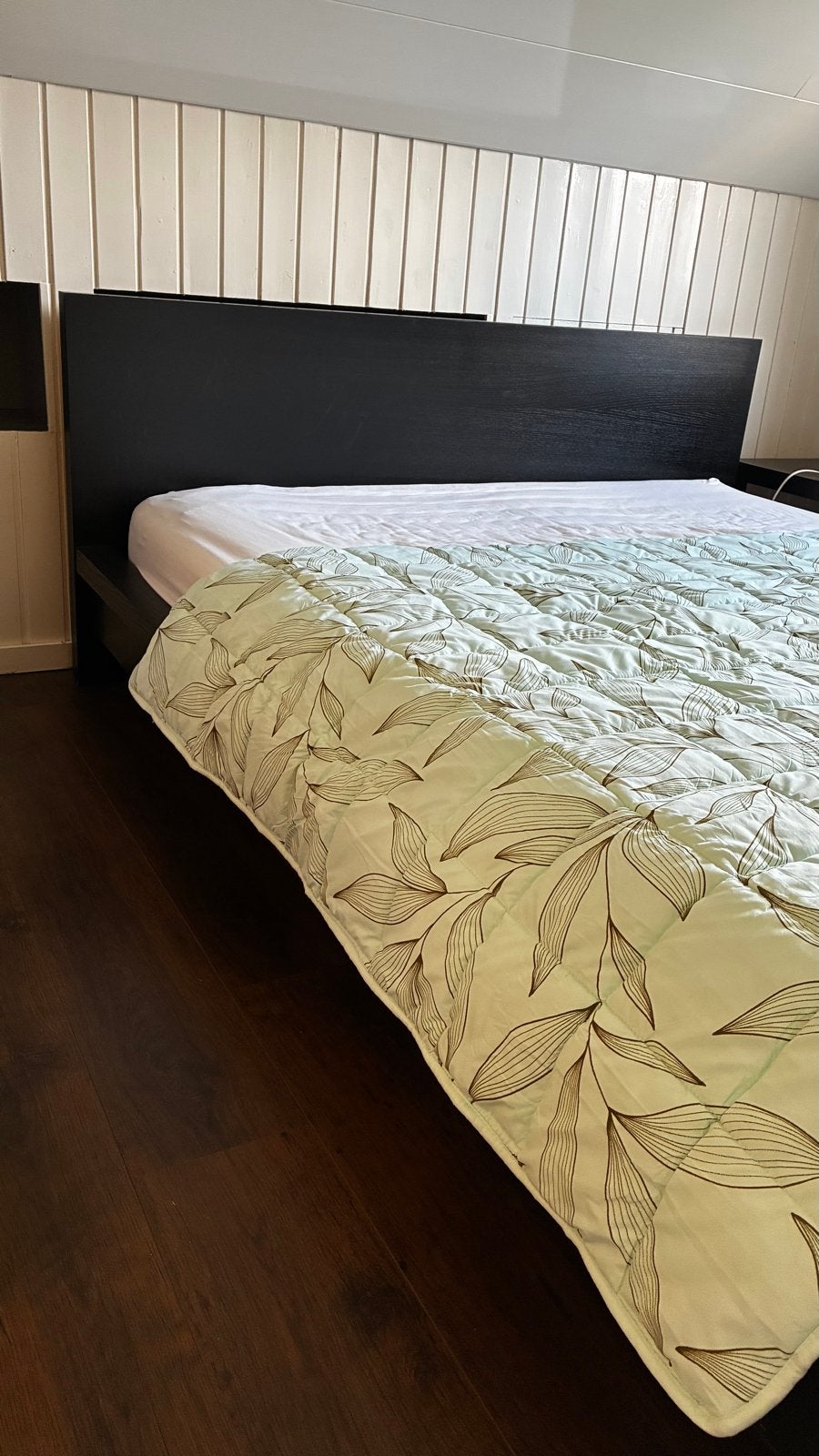 IKEA tweepersoonsbed 160x200 - Zo goed als nieuw, Huis en Inrichting, Ophalen, Bruin, Tweepersoons, Zo goed als nieuw