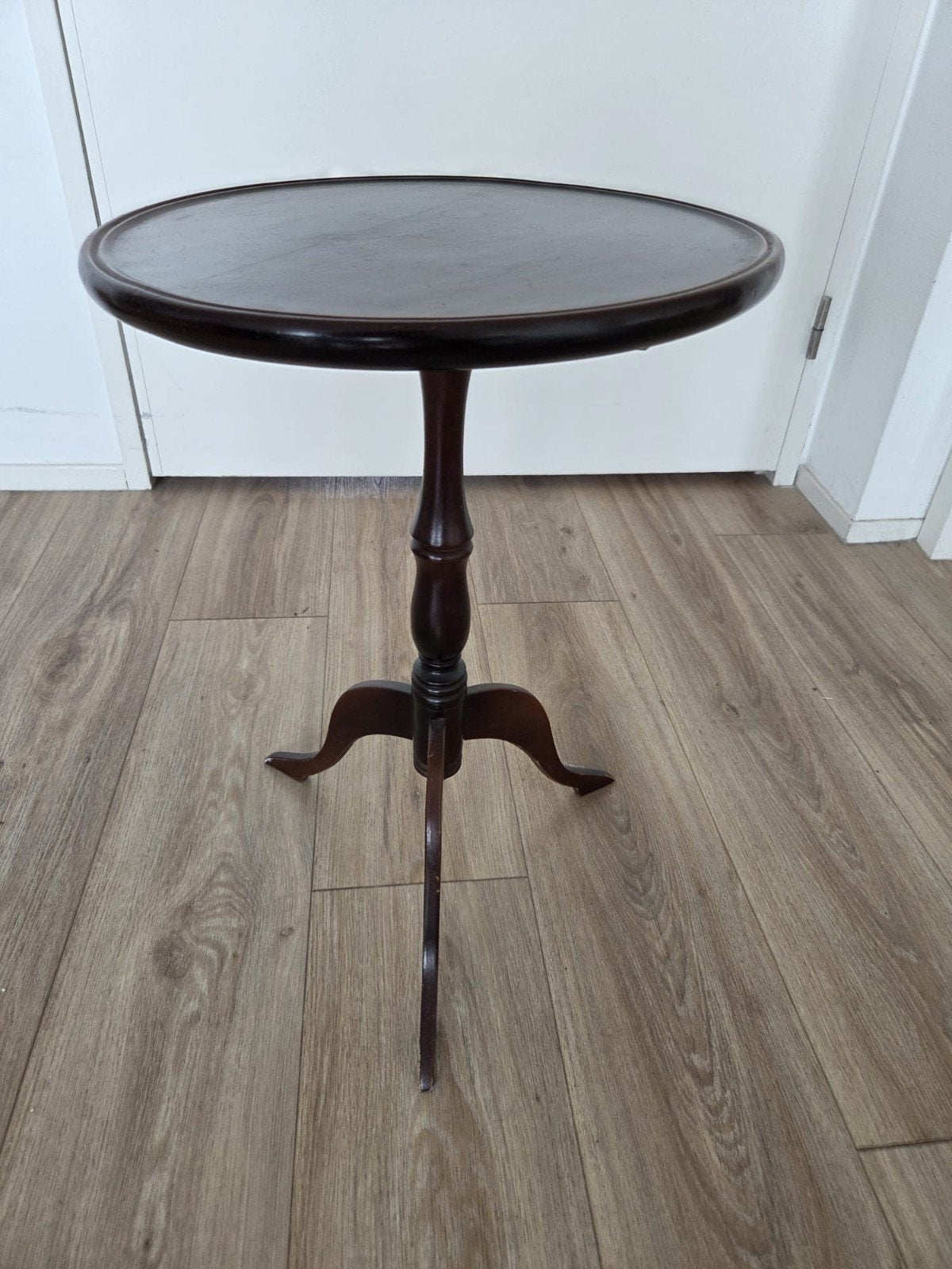 Antieke bijzettafel / plantentafel, mahoniehout, Ophalen