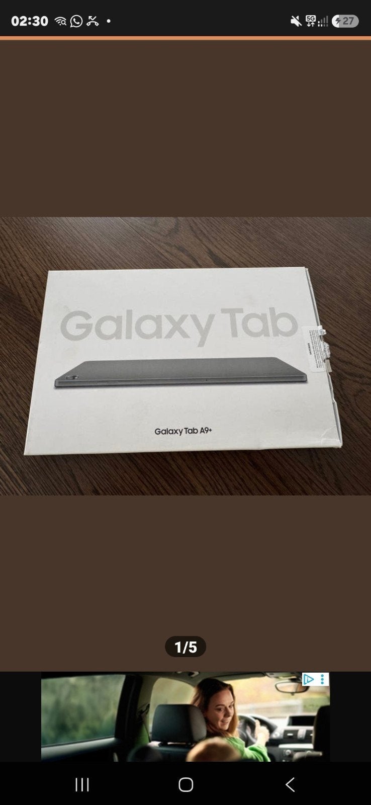 Samsung tab a9 +, Computers en Software, Ophalen of Verzenden, Zo goed als nieuw, 64 GB