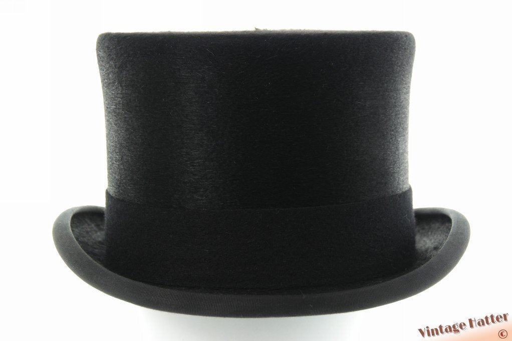 Melusine hoge hoed tophat Christys' zwart haarvilt 60-61 new, Christys' London, Zwart, Nieuw, Ophalen of Verzenden