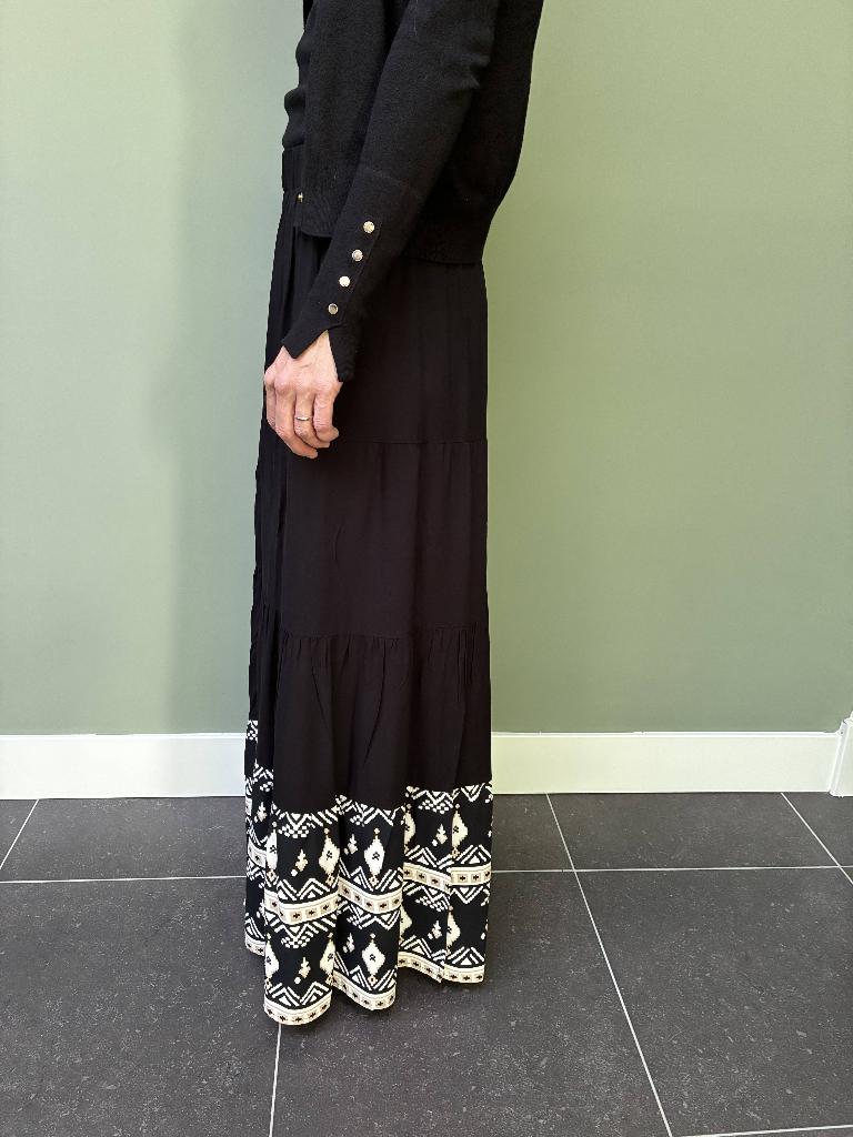 Lange Boho dames rok Huismuts x Vero moda maat S (zwart), Vero Moda, Zwart, Nieuw, Ophalen of Verzenden