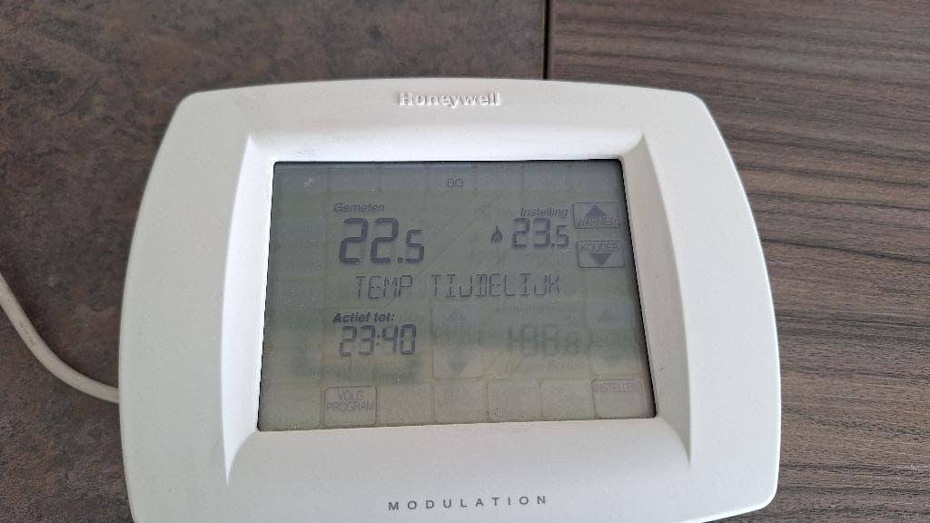 Honeywell chronotherm touch modulation klokthermostaat, Ophalen, Gebruikt