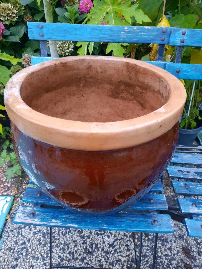 Bloempot, Gebruikt, Rond, Minder dan 40 cm, Terracotta
