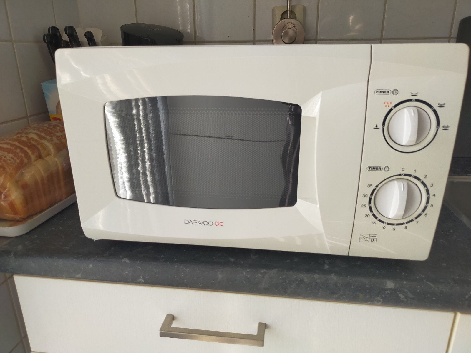 Nieuw Daewoo KOR-6L15 Magnetron - Wit, 700W, Witgoed en Apparatuur, Ophalen, Gebruikt, Minder dan 45 cm, Magnetron