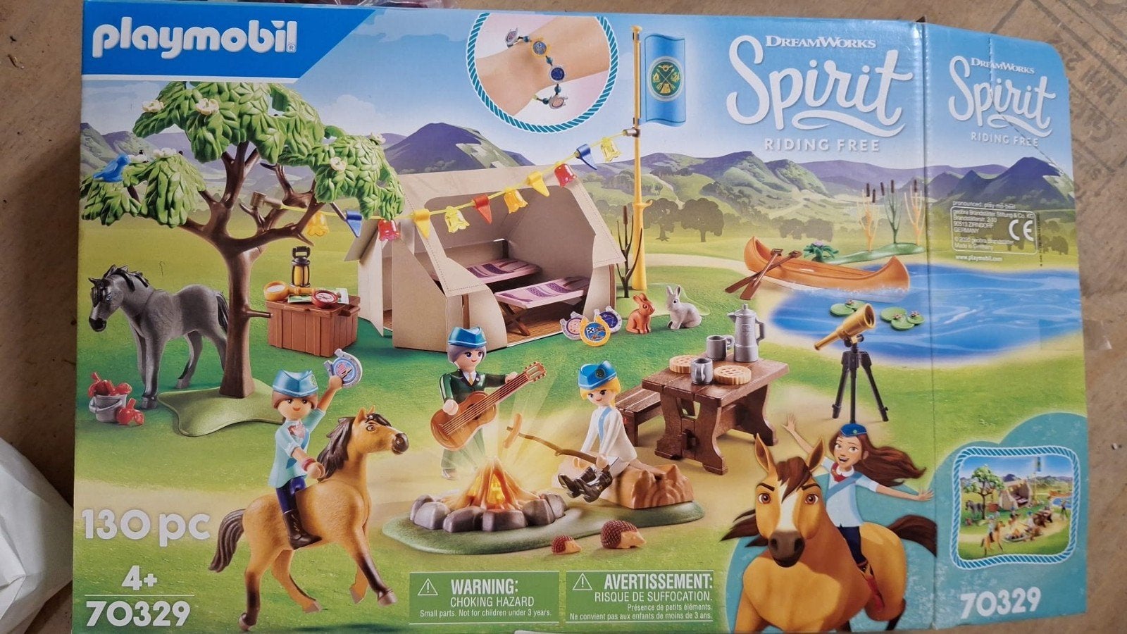 Playmobil Spirit Riding Free Kampeeravontuur 70329, Ophalen of Verzenden, Zo goed als nieuw, Jongen of Meisje