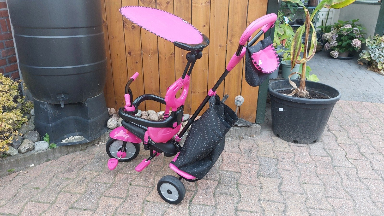 smartrike driewieler, Ophalen, Duwstang