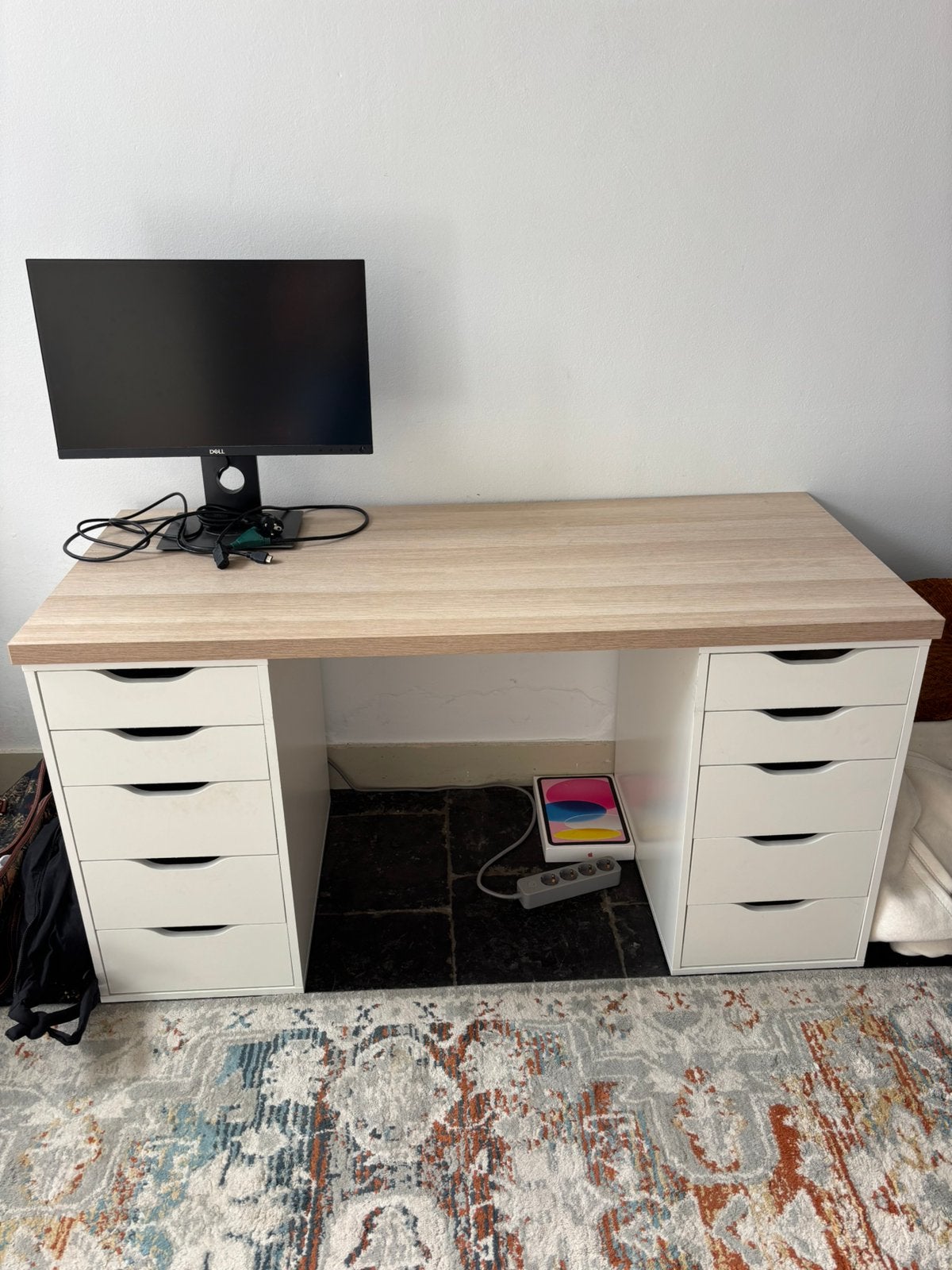 Computer bureau met lades, Ophalen, Gebruikt, IKEA, Bureau-kast combinatie