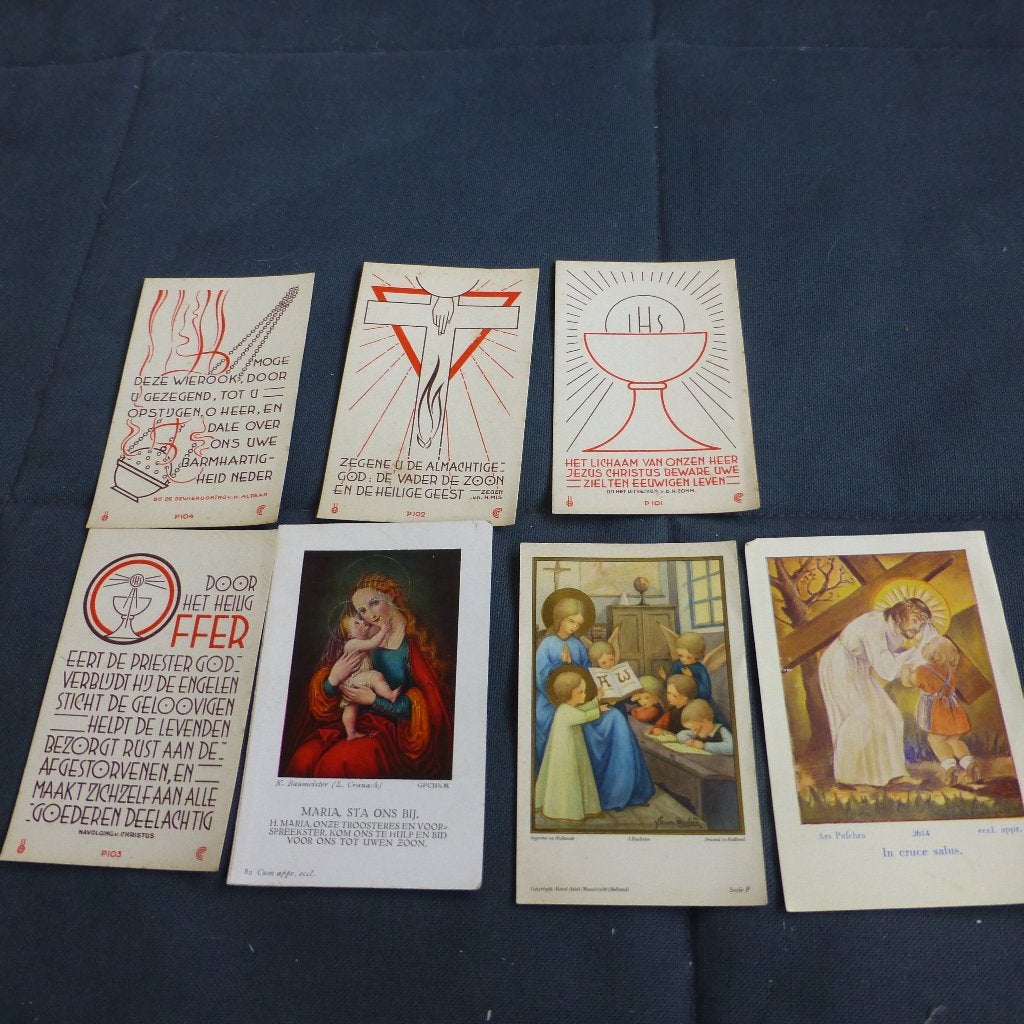 Bidprentjes 7 stuks, Verzamelen, Bidprentjes en Rouwkaarten, Ophalen of Verzenden, Bidprentje