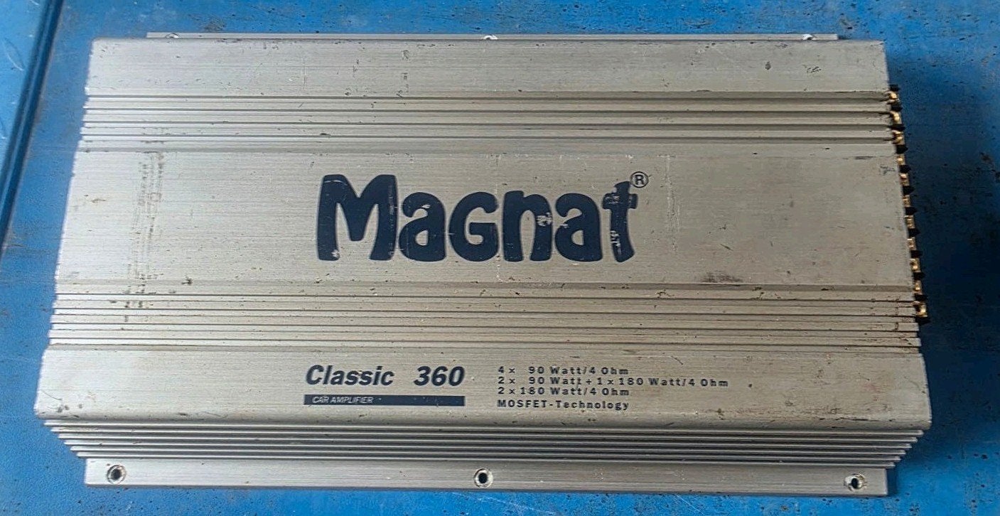 Magnat Classic 360 Oldskool Versterker - 4x90W / 2x180W, Auto diversen, Autospeakers, Ophalen of Verzenden