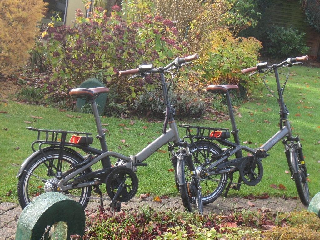 ebike vouwfiets set 2 stuks, Ophalen, Gebruikt, 50 km per accu of meer, Qwic
