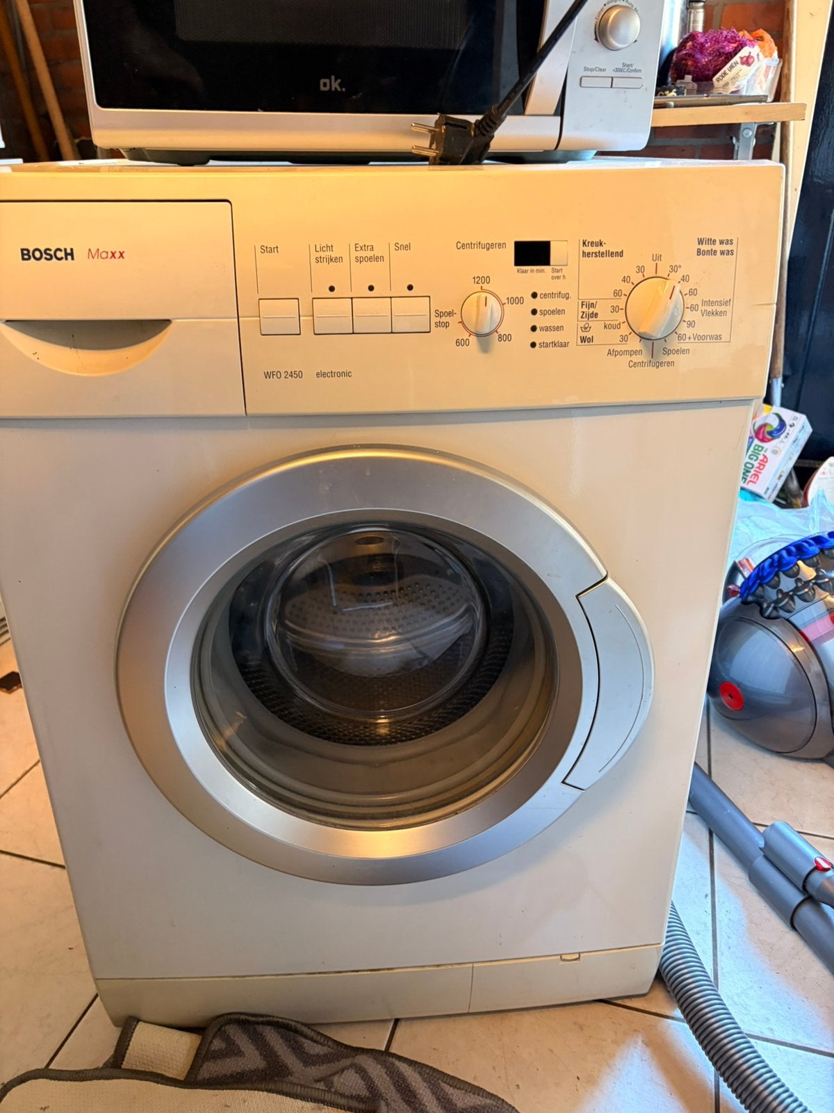Wasmschine werkend, gratis af te halen, Ophalen, Zo goed als nieuw, 1200 tot 1600 toeren, Minder dan 85 cm
