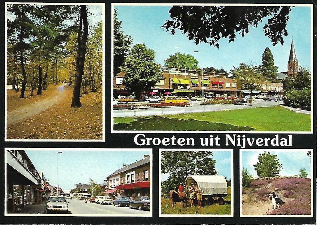 Nijverdal- -5-luik., Verzenden, 1980 tot heden, Gelopen, Overijssel