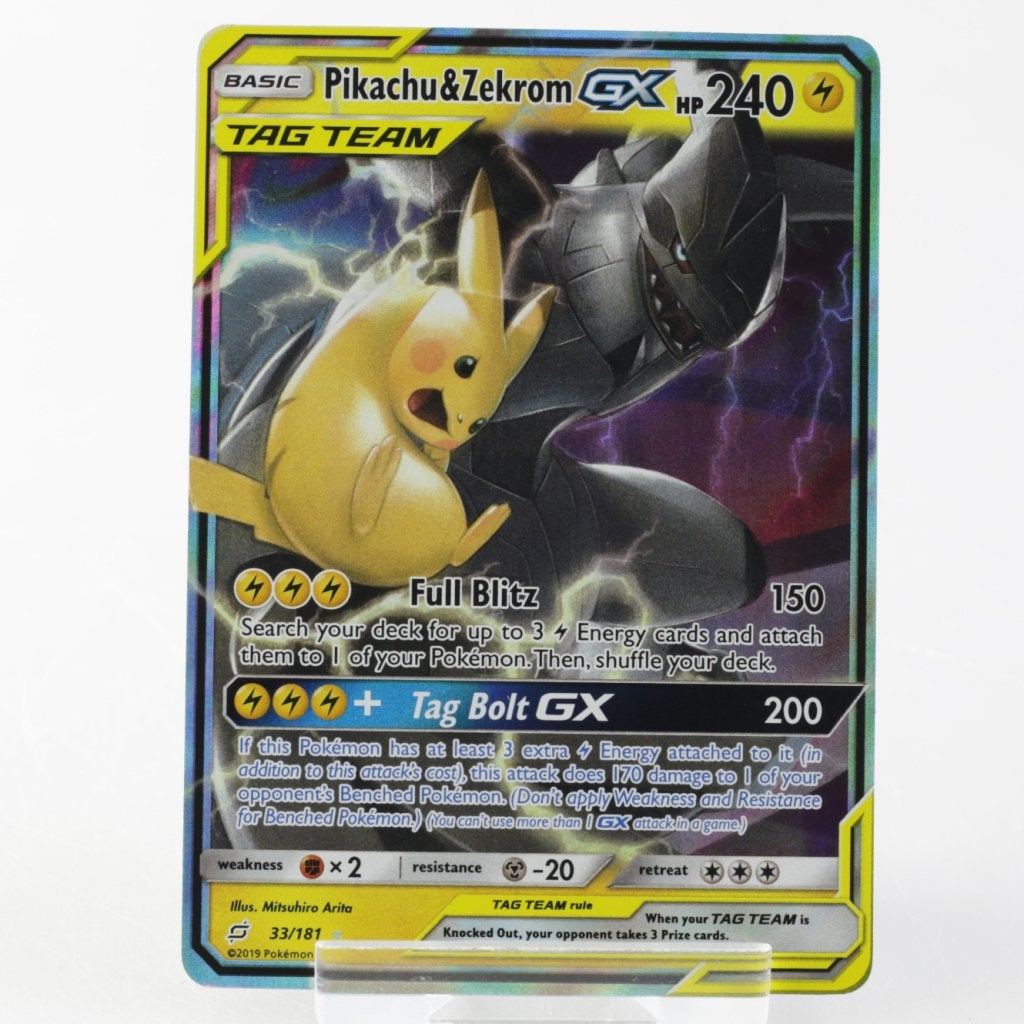TCG Pikachu & Zekrom GX (TEU 33), Hobby en Vrije tijd, Verzamelkaartspellen | Pokémon, Zo goed als nieuw