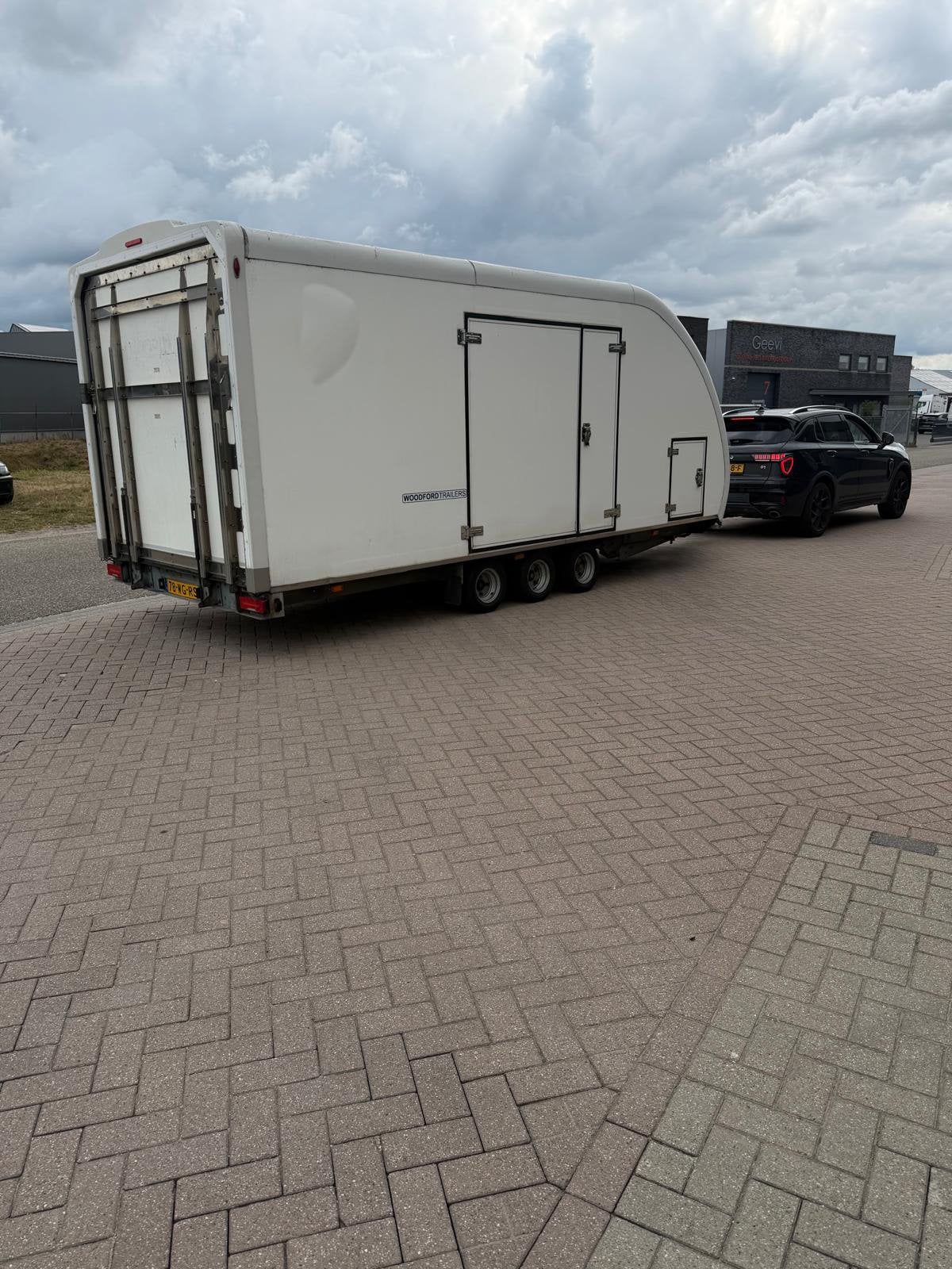 Woodford autotrailer met electrische lier, Ophalen, Gebruikt