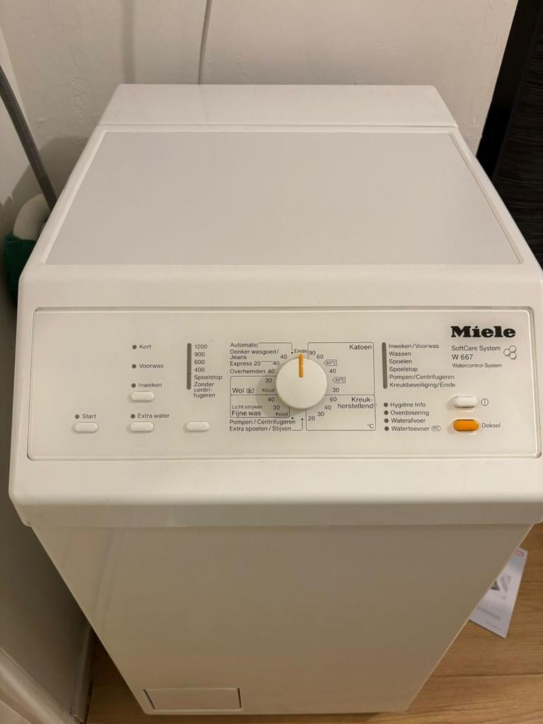 Miele Wasmachine met bovenlader w667, Ophalen, 6 tot 8 kg, Gebruikt, Bovenlader
