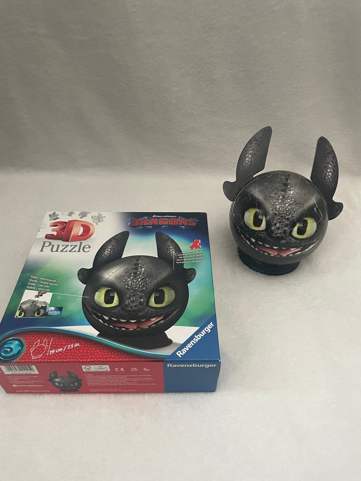 Ravensburger 3D Puzzle Draak Tandloos (72 stukjes), Ophalen of Verzenden, Meer dan 50 stukjes, Zo goed als nieuw, 6 jaar of ouder