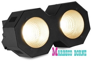 LED Stage Blinder, COB LED`s 2x 50 watt 2in1 LED spots