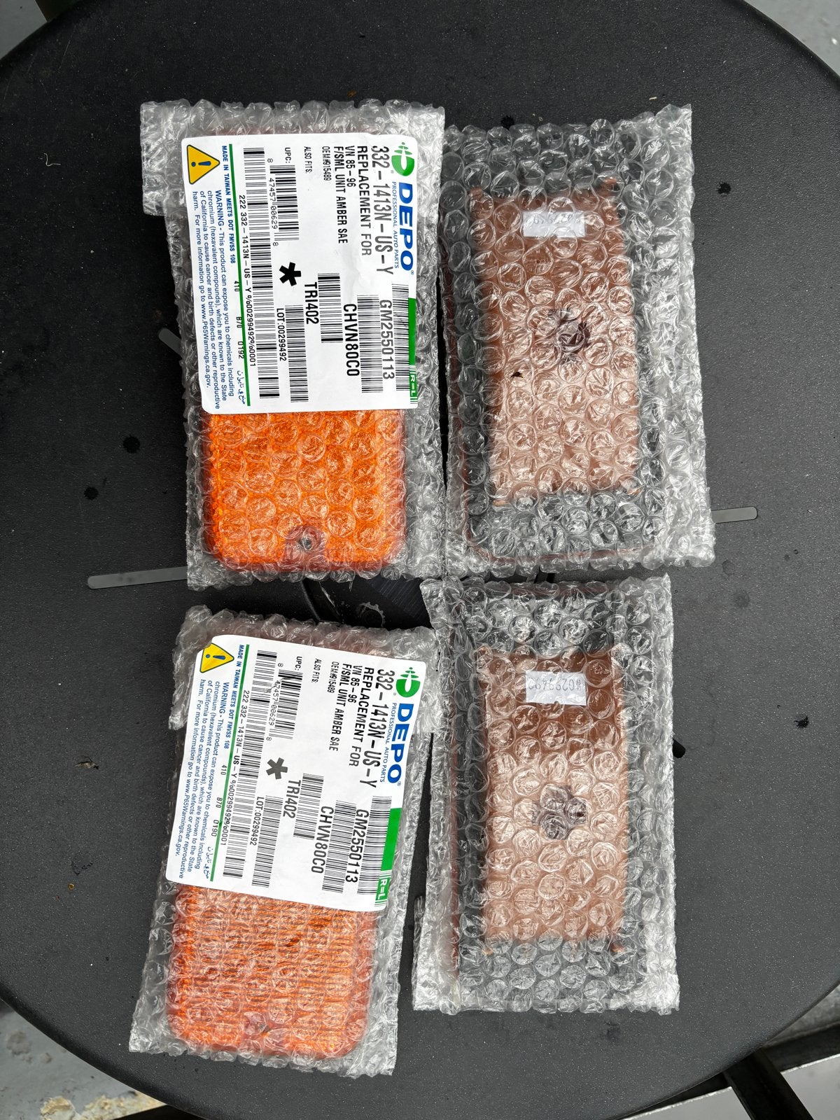 Knipperlichten voor Chevrolet G20 1987 - Nieuw (4 stuks), Ophalen of Verzenden, Nieuw, Chevrolet