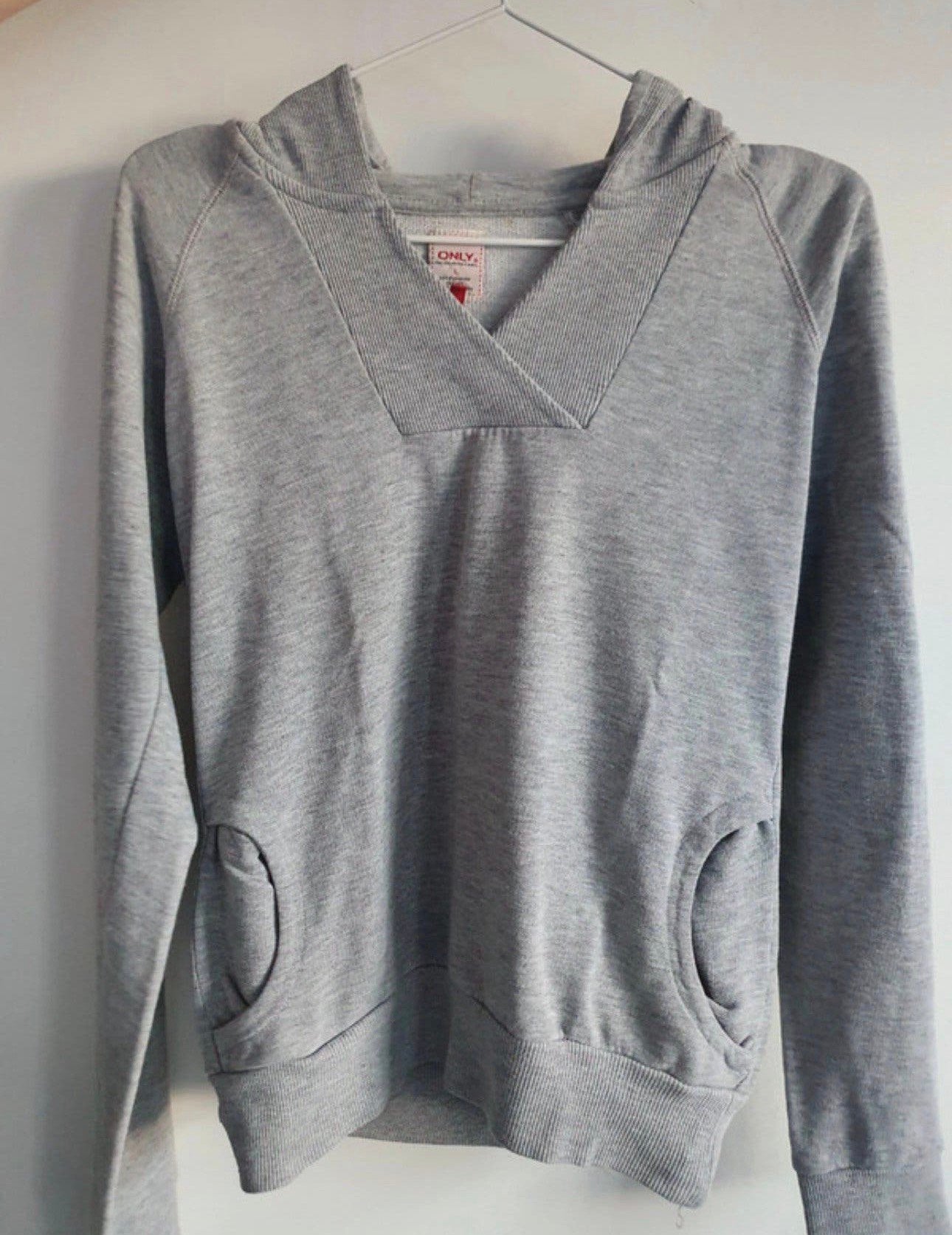 Hoodie ONLY, Ophalen, Gedragen, Maat 52/54 (L), Grijs