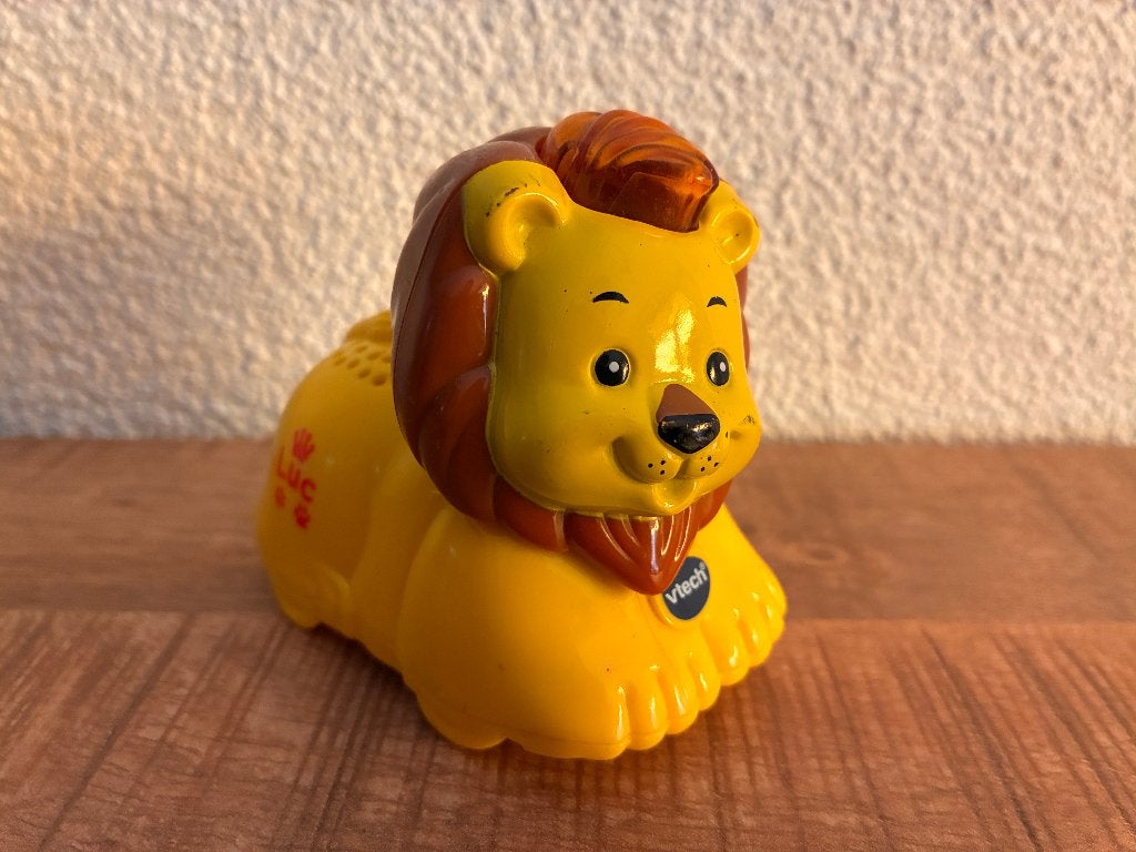 Vtech Zoef Zoef Dieren Luc Leeuw in goede staat., Kinderen en Baby's, Speelgoed | Vtech, Ophalen of Verzenden, Gebruikt, 6 maanden tot 2 jaar