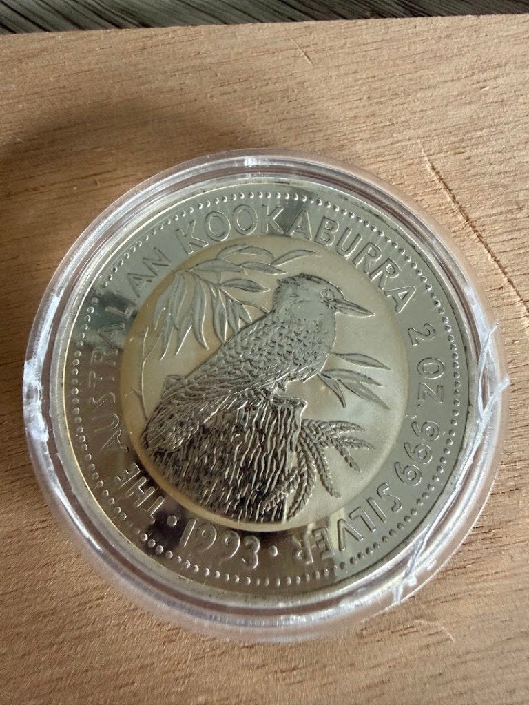 Kookaburra 2 oz 1993, Verzenden, Zilver