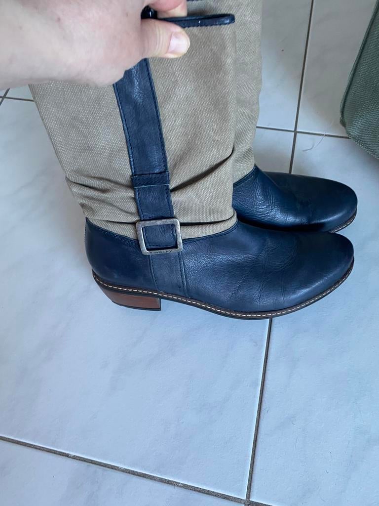 Wolky mt 42, Blauw, Lage of Enkellaarzen, Nieuw, Ophalen of Verzenden