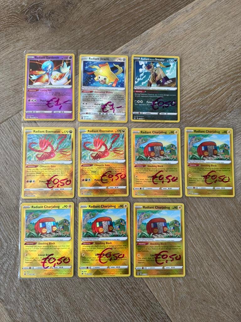 Pokemon Radiant Kaartjes Verschillende Sets!, Ophalen, Nieuw, Meerdere kaarten