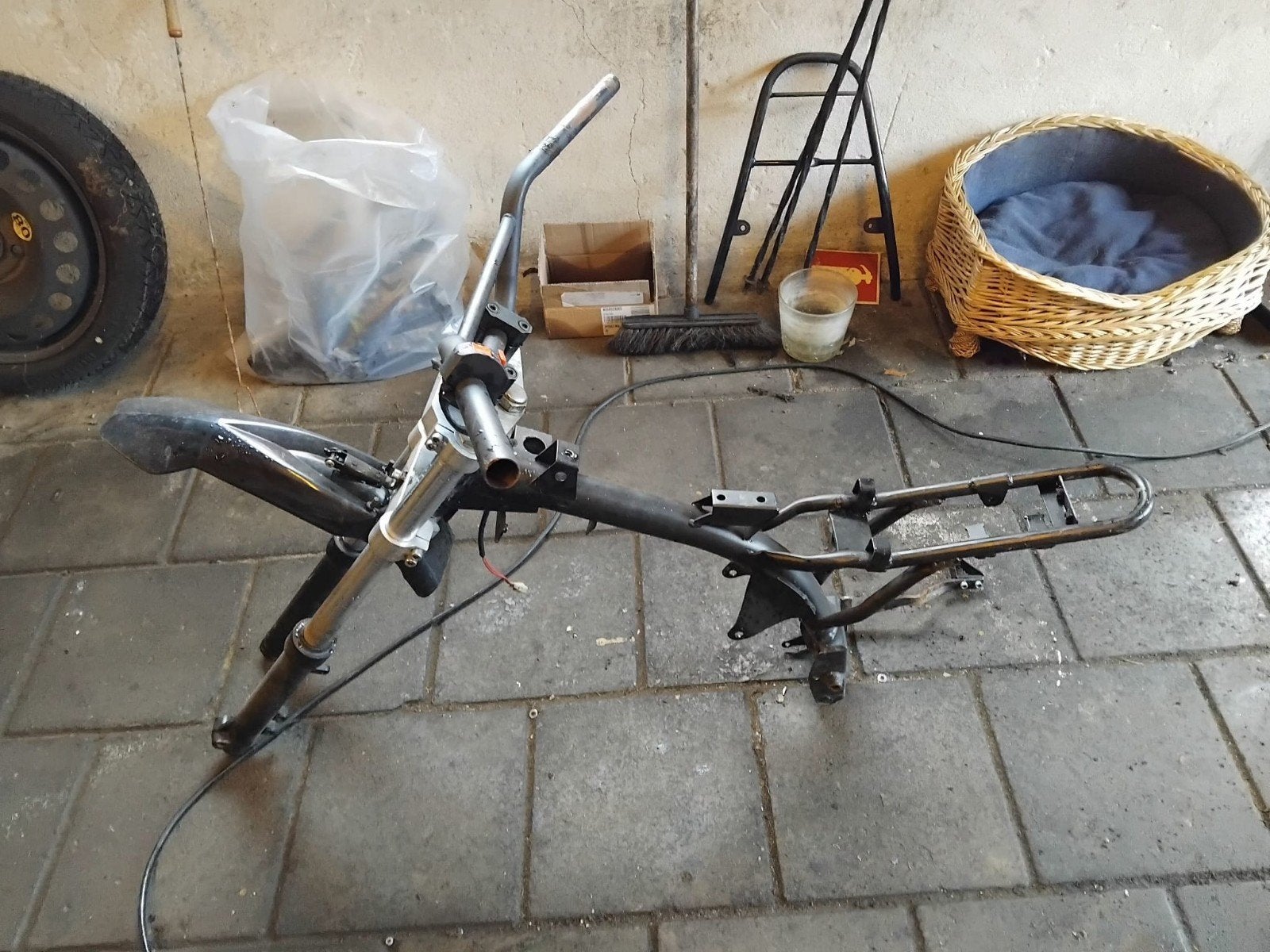 pit bike frame, Ophalen of Verzenden
