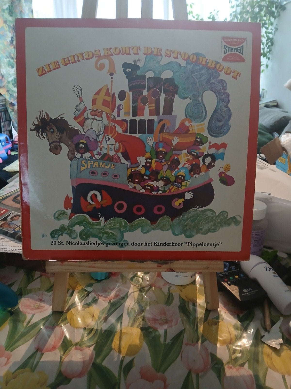 Zie Ginds Komt De Stoomboot lp Kinderkoor Pippeloentje LP, Ophalen of Verzenden, Gebruikt, Muziek, 6 tot 9 jaar