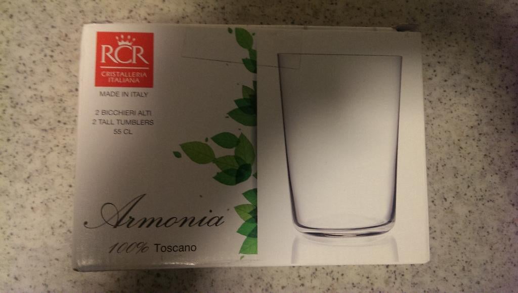 RCR Armonia glazen 55 cl, Ophalen of Verzenden, Nieuw, Waterglas