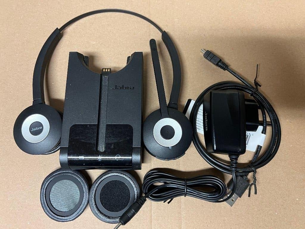 ☎️ Jabra PRO930 DUO Headset PRO 930-25-509-101 PRO900  ☎️, Telecommunicatie, Ophalen of Verzenden, Refurbished, 1 handset
