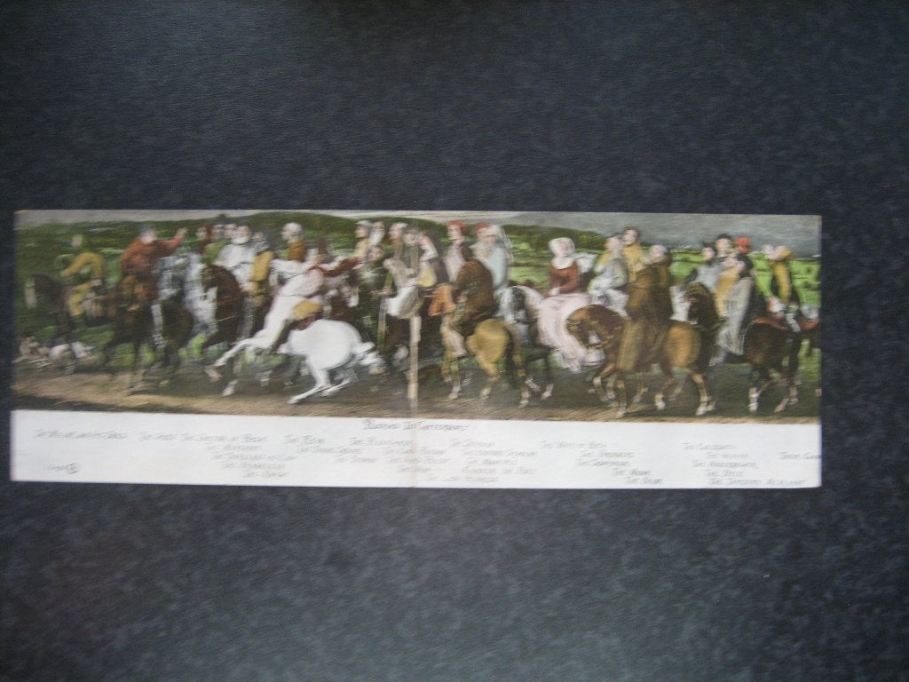 Pelgrims op weg naar Canterbury  De molenaar en zijn honden, Ophalen of Verzenden, Voor 1920, Overige thema's