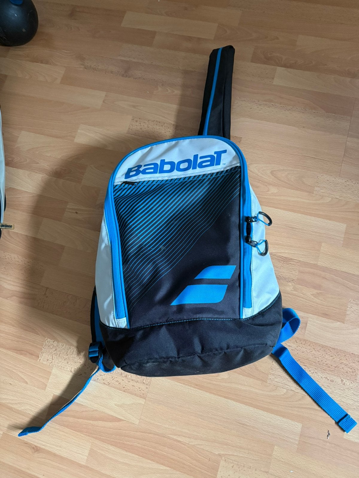 Tennistas Babolat blauw wit zwart, Sport en Fitness, Tennis, Zo goed als nieuw, Tas, Babolat, Ophalen