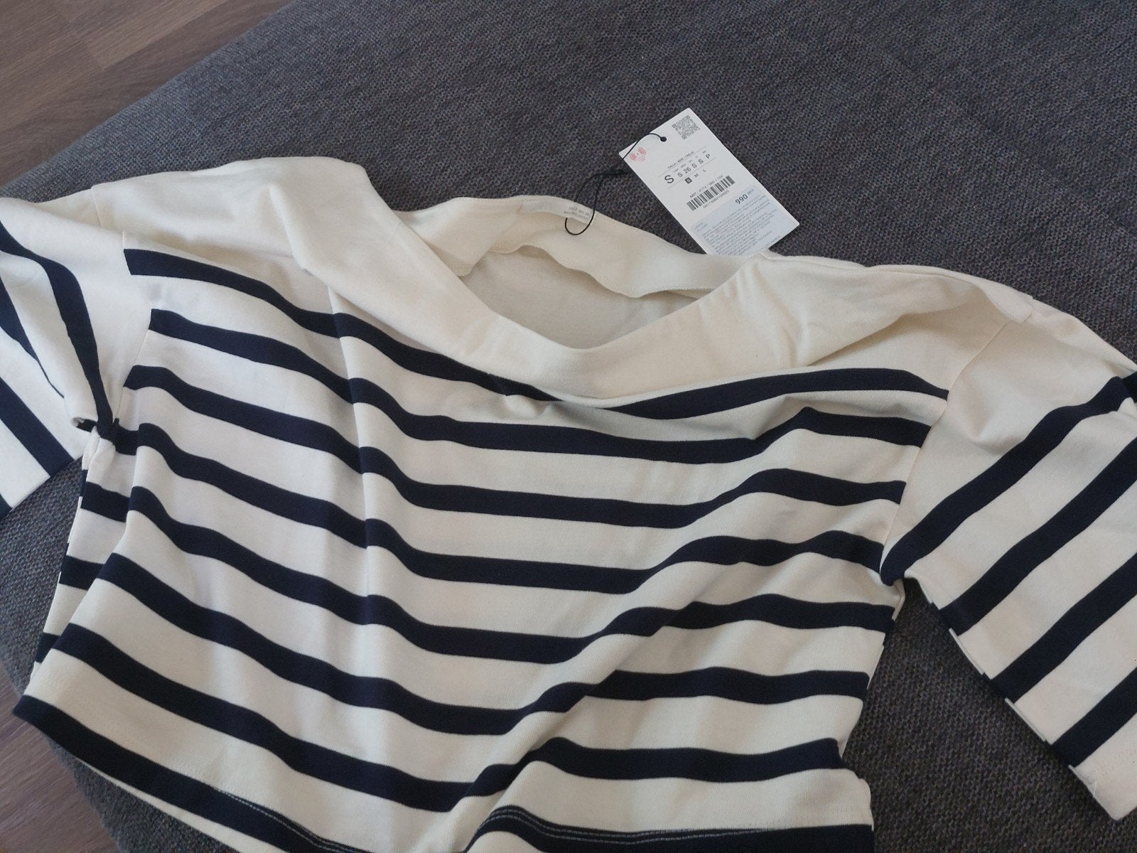 Nieuwe Zara Blouse met label - Gestreepte top, Meerkleurig, Zara, Nieuw, Ophalen of Verzenden